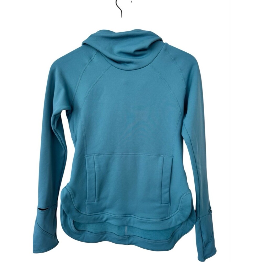 FP Movement by Free People Teal Blue Hooded Pullover - Size Small